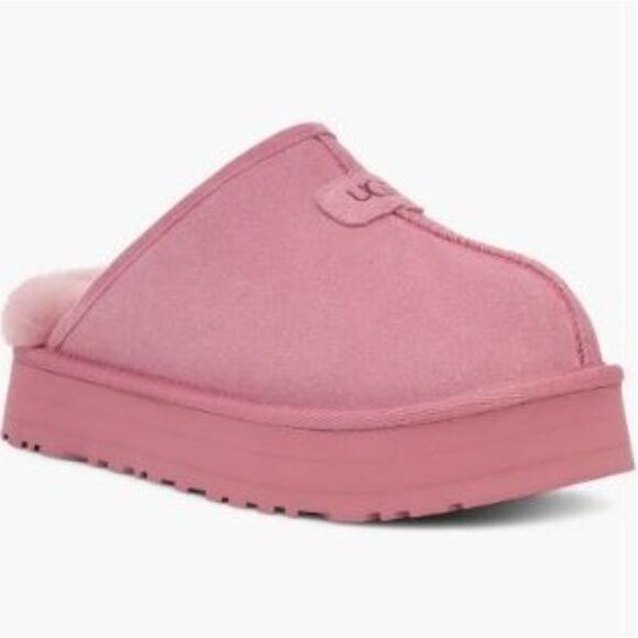 UGG Dusty Orchid Pink Discoquette Platform Suede Slide Slippers Women's 10 NIB - Picture 12 of 13